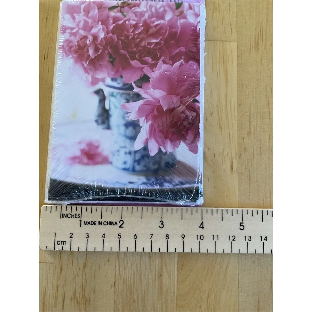 Hallmark‎ Expressions Floral Note Cards Envelopes New Set 2 Chinoiserie Pink
